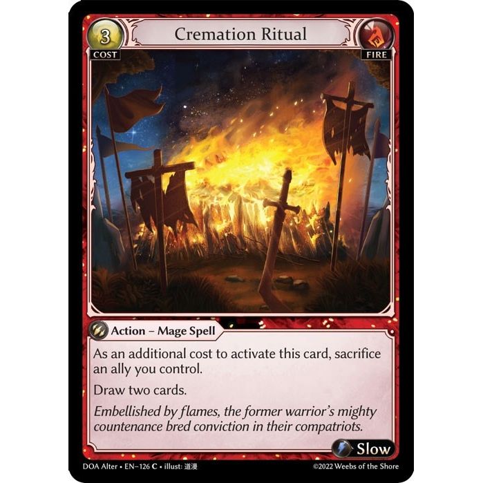 Image for Cremation Ritual (126) (DOA Alter) - Grand Archive TCG