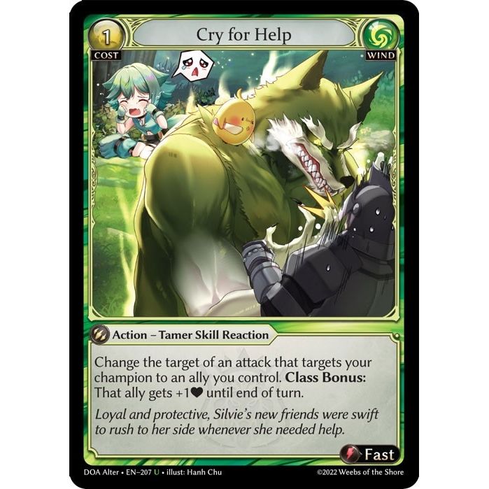 Image for Cry for Help (207) (DOA Alter) - Grand Archive TCG