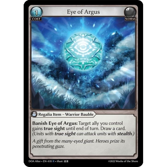 Image for Eye of Argus (035) (DOA Alter) - Grand Archive TCG