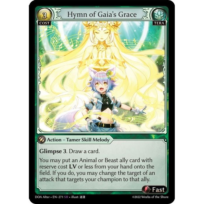 Image for Hymn of Gaia's Grace (271) (DOA Alter) - Grand Archive TCG