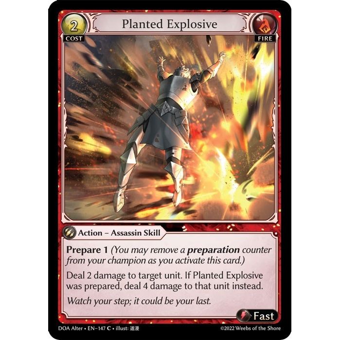 Image for Planted Explosive (147) (DOA Alter) - Grand Archive TCG