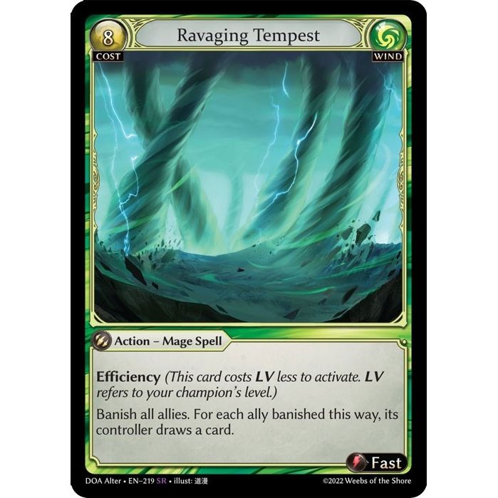 Image for Ravaging Tempest (219) (DOA Alter) - Grand Archive TCG
