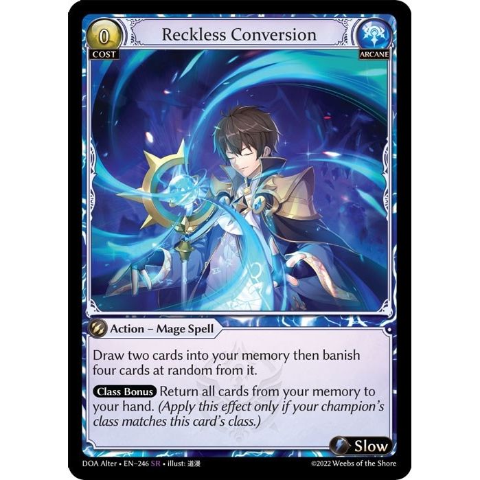 Image for Reckless Conversion (246) (DOA Alter) - Grand Archive TCG