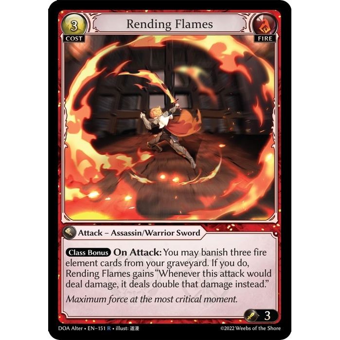 Image for Rending Flames (151) (DOA Alter) - Grand Archive TCG
