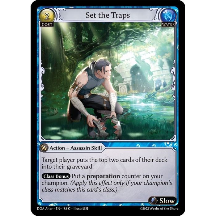 Image for Set the Traps (188) (DOA Alter) - Grand Archive TCG