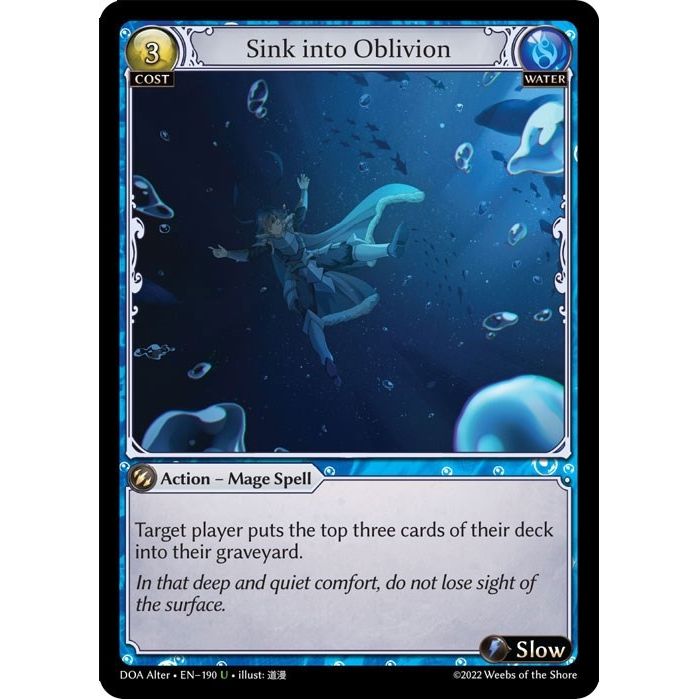 Image for Sink into Oblivion (190) (DOA Alter) - Grand Archive TCG