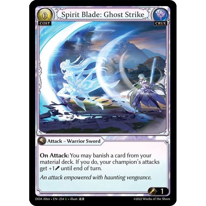 Image for Spirit Blade: Ghost Strike (254) (DOA Alter) - Grand Archive TCG