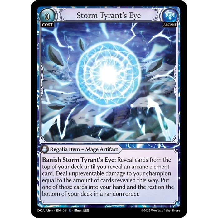 Image for Storm Tyrant's Eye (061) (DOA Alter) - Grand Archive TCG