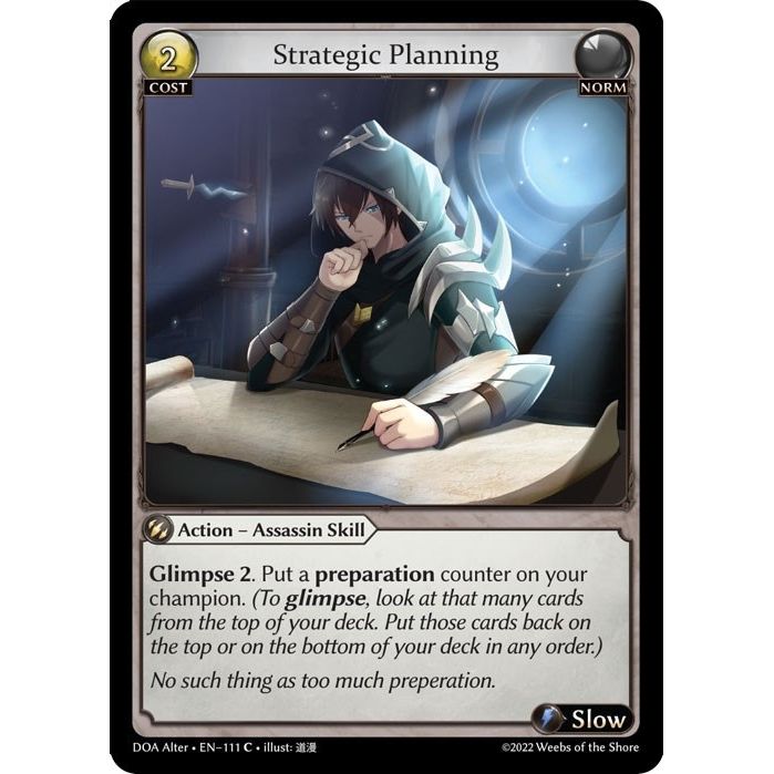 Image for Strategic Planning (111) (DOA Alter) - Grand Archive TCG