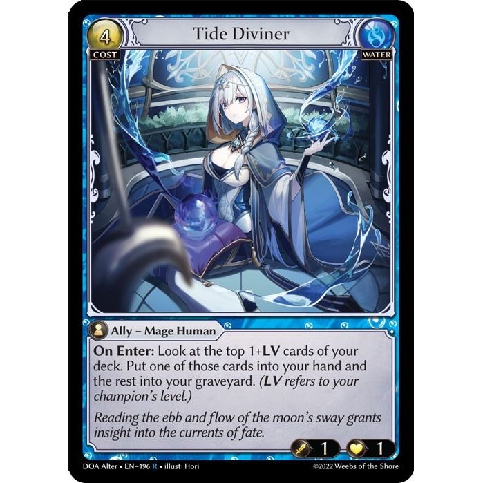 Image for Tide Diviner (196) (DOA Alter) - Grand Archive TCG