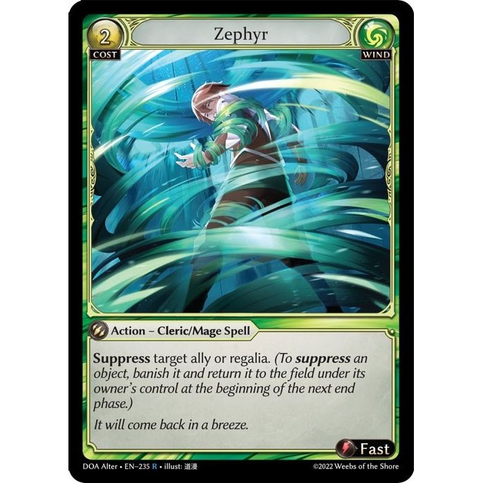 Image for Zephyr (235) (DOA Alter) - Grand Archive TCG