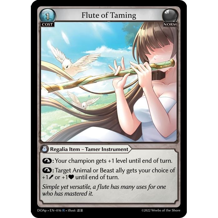 Image for Flute of Taming (016) (DOAp) - Grand Archive TCG