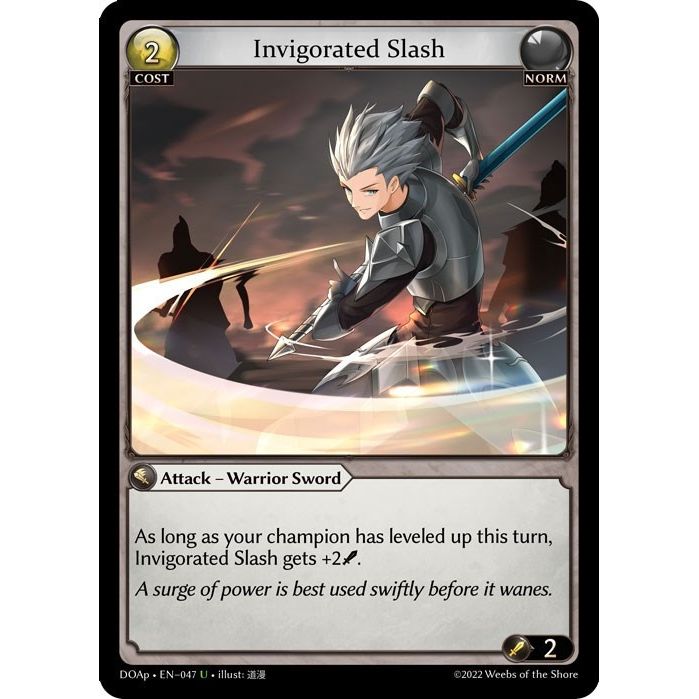 Image for Invigorated Slash (047) (DOAp) - Grand Archive TCG