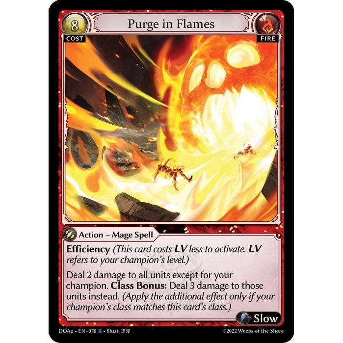 Image for Purge in Flames (078) (DOAp) - Grand Archive TCG