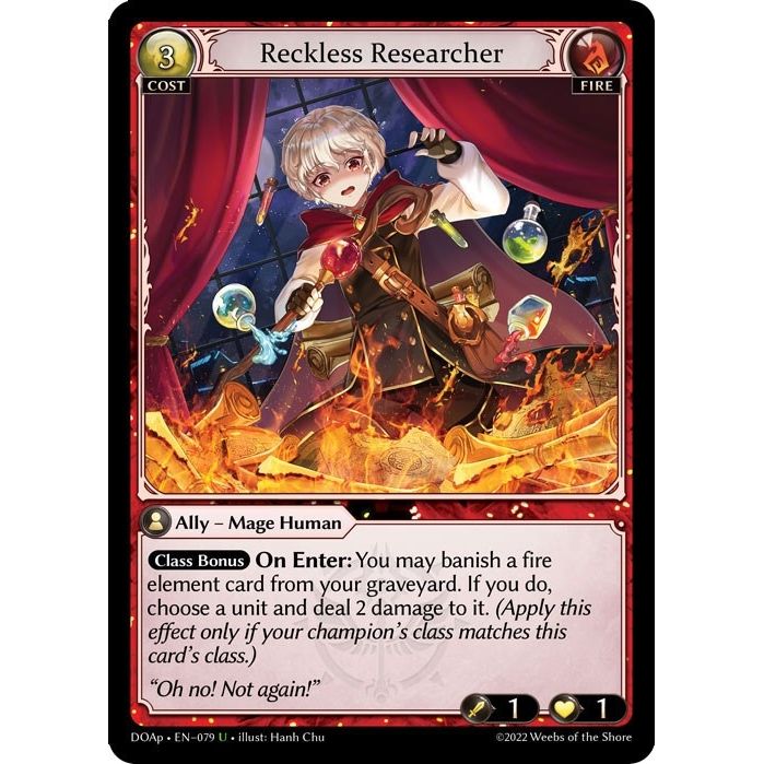 Image for Reckless Researcher (079) (DOAp) - Grand Archive TCG