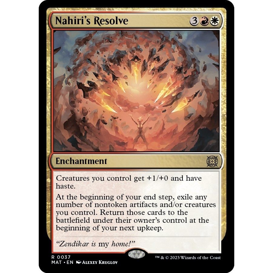 Image for Nahiri's Resolve (37) (MAT) - Magic: The Gathering