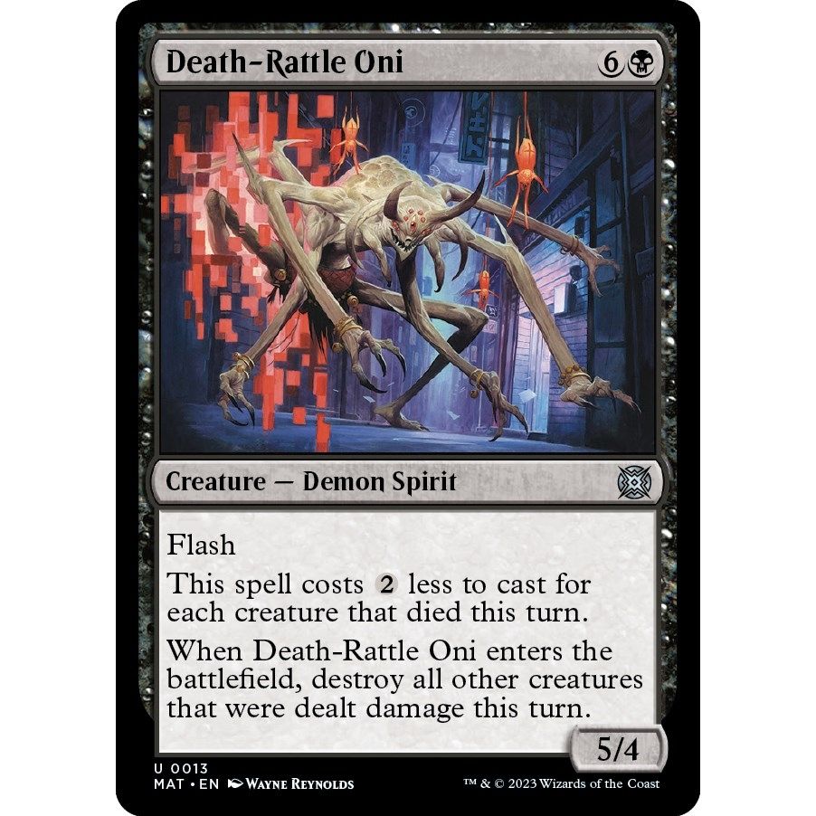 Image for Death-Rattle Oni (13) (MAT) - Magic: The Gathering