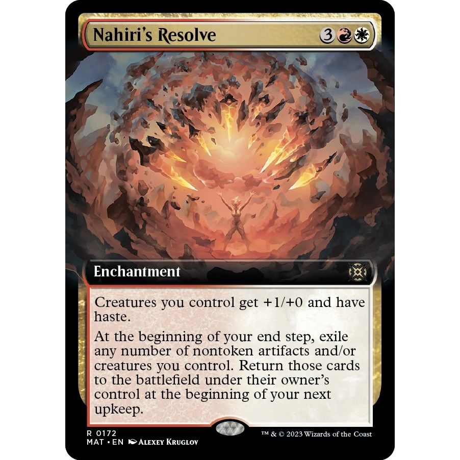 Image for Nahiri's Resolve (Extended Art) (172) (MAT) - Magic: The Gathering