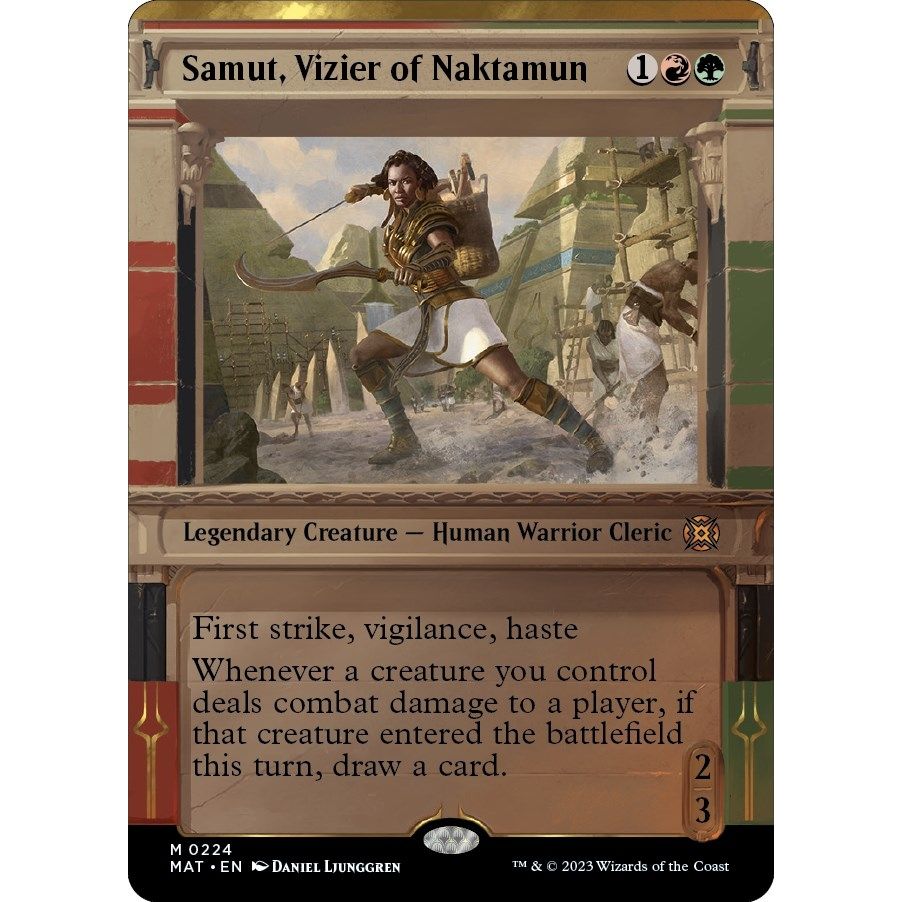 Image for Samut, Vizier of Naktamun (Halo Foil) (224) (MAT) - Magic: The Gathering