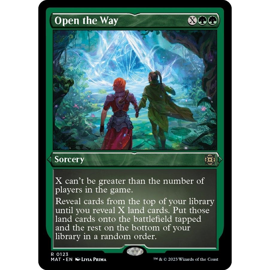 Image for Open the Way (Foil Etched) (123) (MAT) - Magic: The Gathering