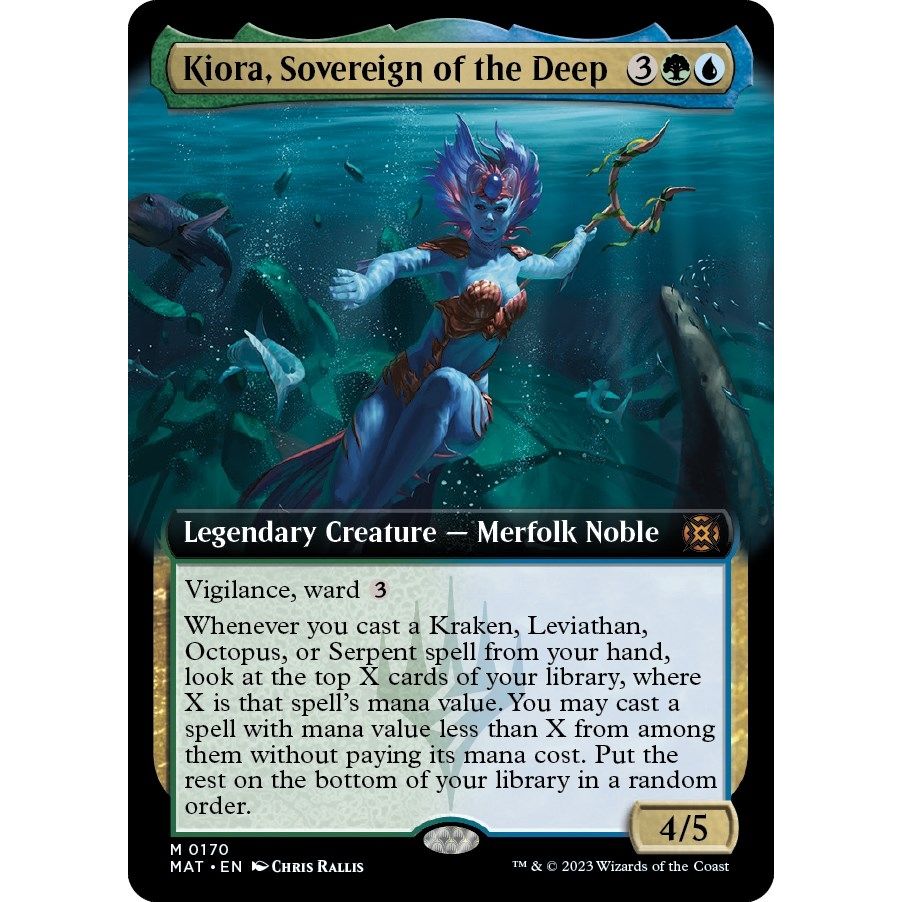 Image for Kiora, Sovereign of the Deep (Extended Art) (170) (MAT) - Magic: The Gathering