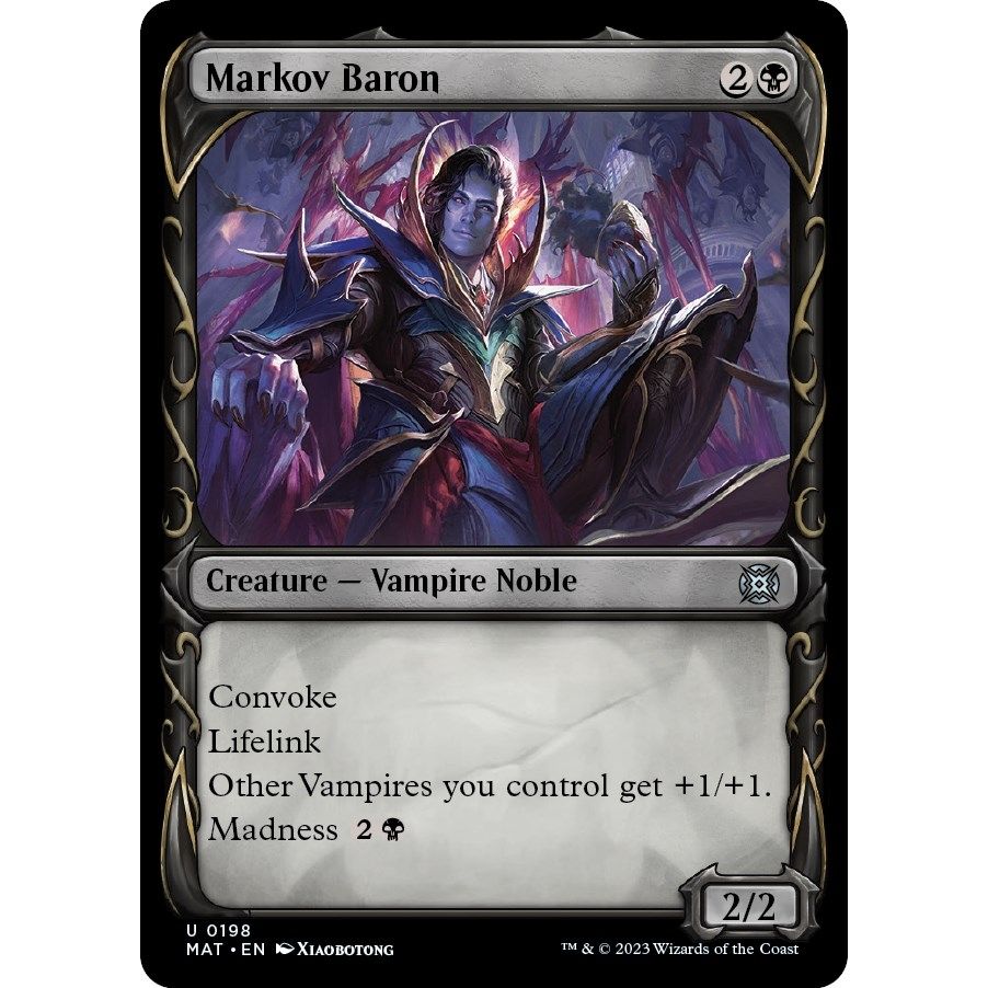 Image for Markov Baron (Halo Foil) (198) (MAT) - Magic: The Gathering