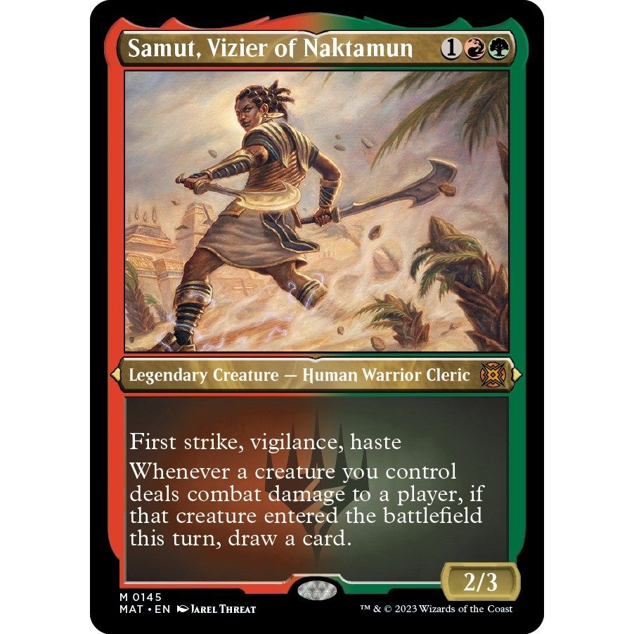 Image for Samut, Vizier of Naktamun (Foil Etched) (145) (MAT) - Magic: The Gathering