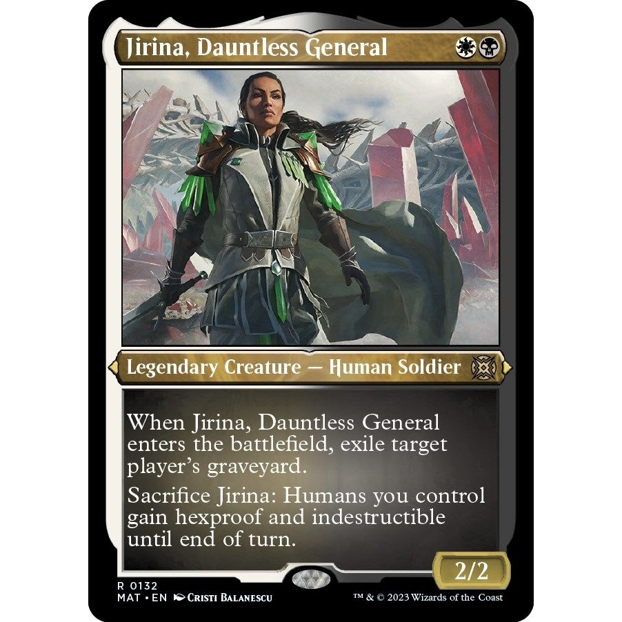 Image for Jirina, Dauntless General (Foil Etched) (132) (MAT) - Magic: The Gathering