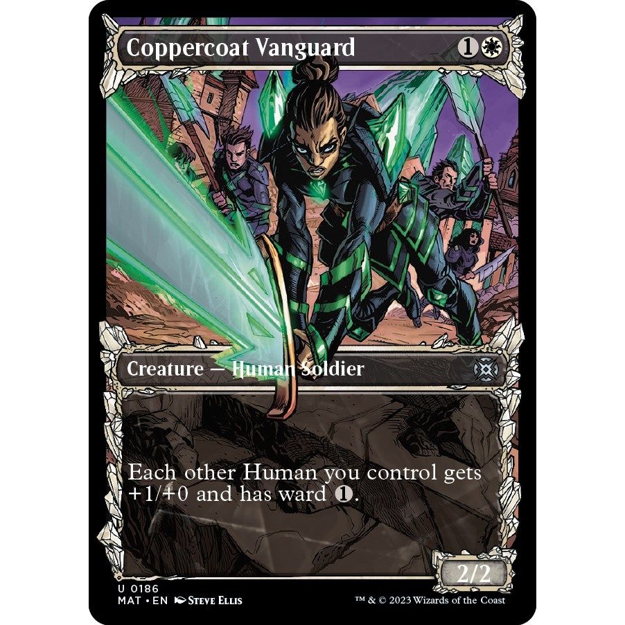 Image for Coppercoat Vanguard (Halo Foil) (186) (MAT) - Magic: The Gathering