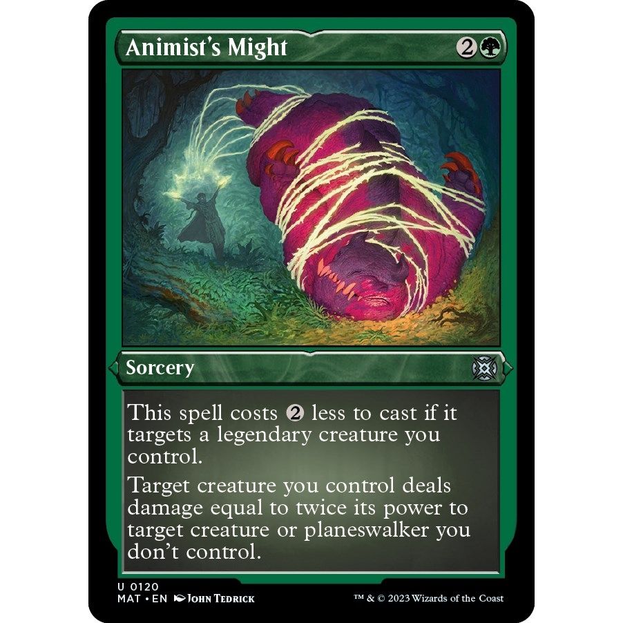 Image for Animist's Might (Foil Etched) (120) (MAT) - Magic: The Gathering