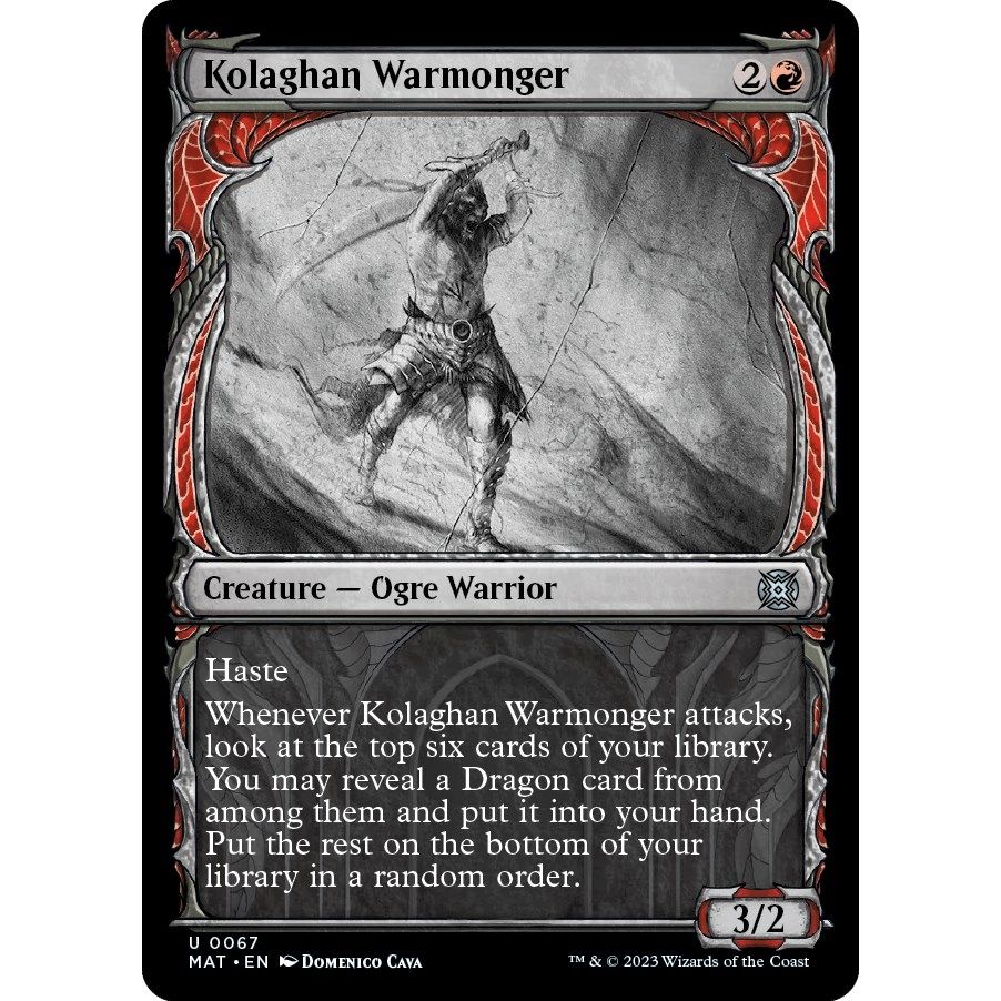 Image for Kolaghan Warmonger (Showcase) (67) (MAT) - Magic: The Gathering