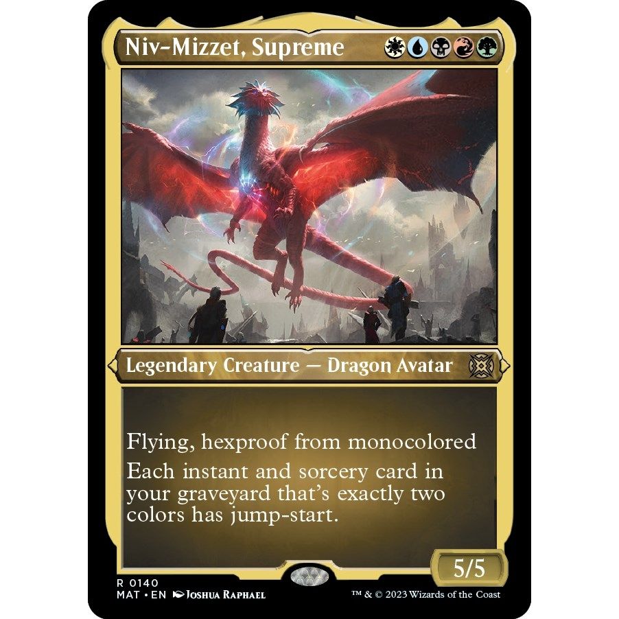 Image for Niv-Mizzet, Supreme (Foil Etched) (140) (MAT) - Magic: The Gathering
