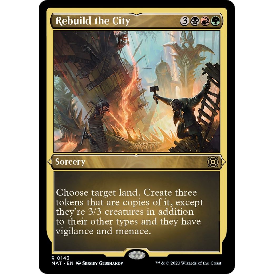 Image for Rebuild the City (Foil Etched) (143) (MAT) - Magic: The Gathering