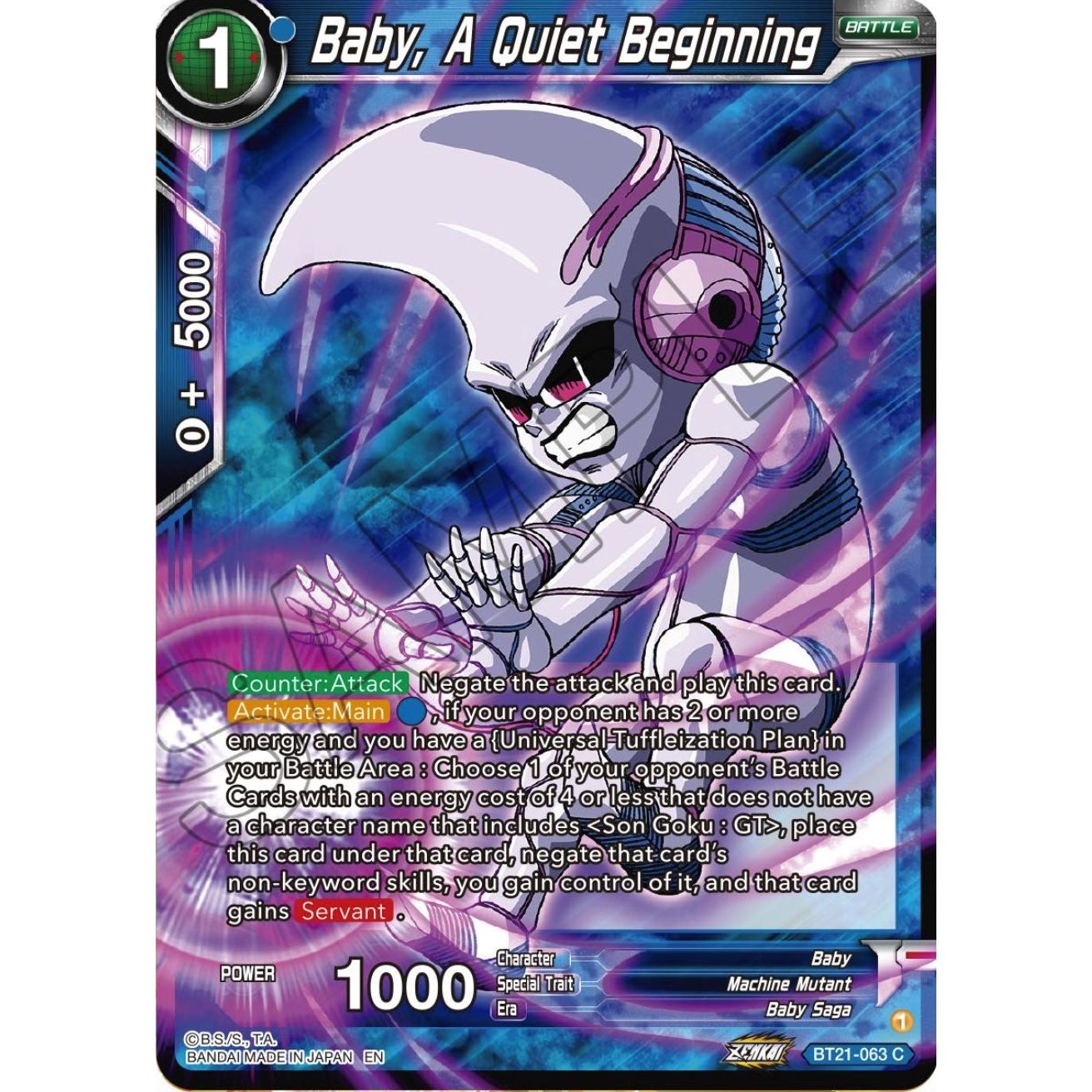 Image for Baby, A Quiet Beginning (BT21-063) (BT21) - Dragon Ball Super: Masters