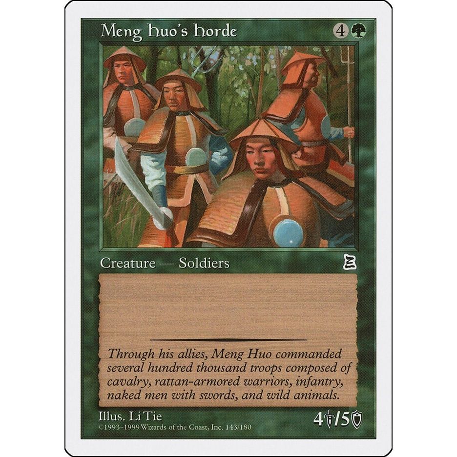 Image for Meng Huo's Horde (143) (PTK) - Magic: The Gathering