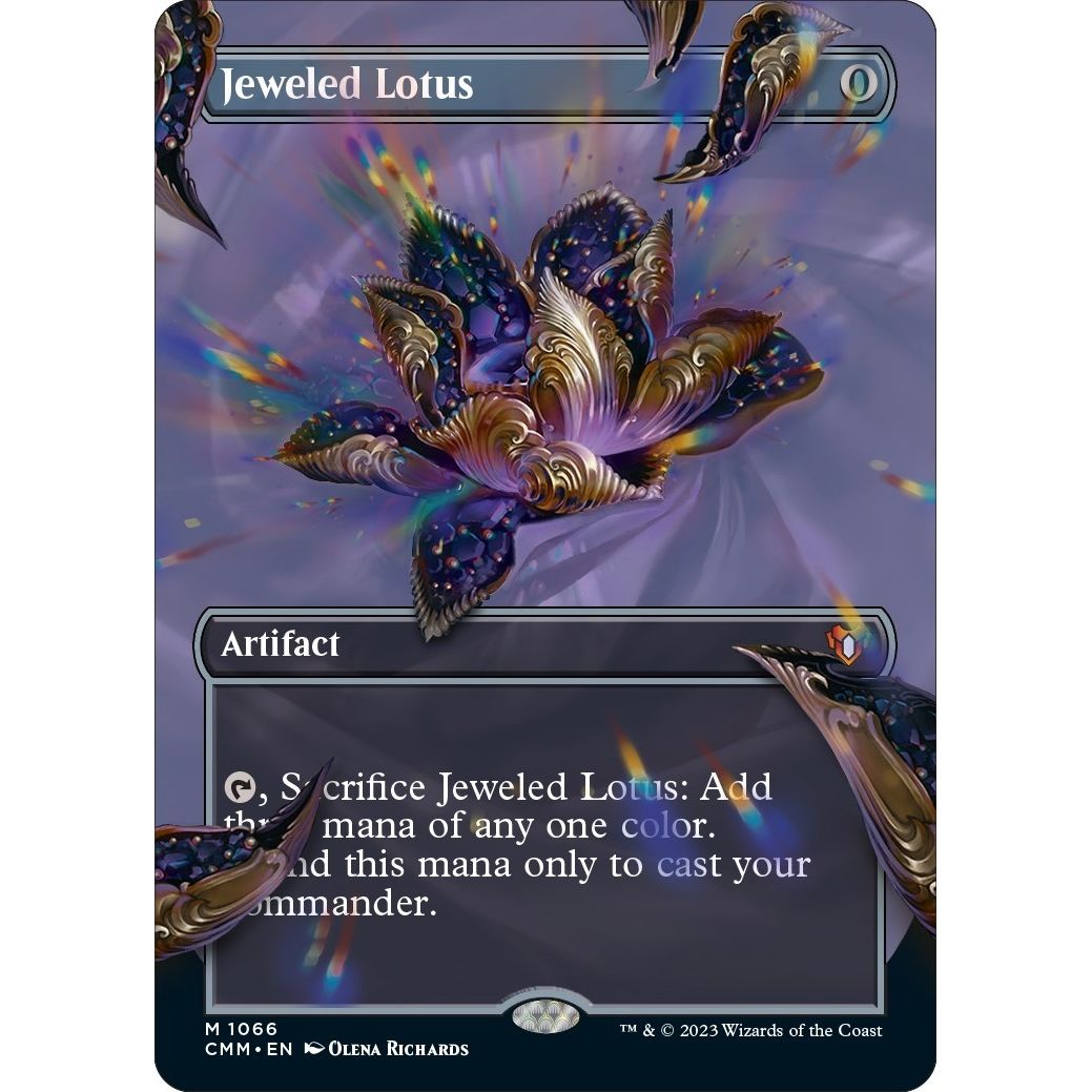 Image for Jeweled Lotus (Textured Foil) (1066) (CMM) - Magic: The Gathering