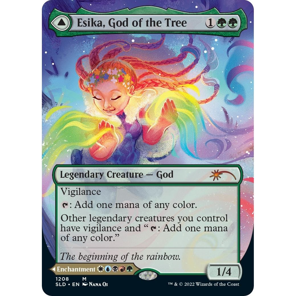 Image for Esika, God of the Tree (Display Commander) - Thick Stock (1208) (SLD) - Magic: The Gathering