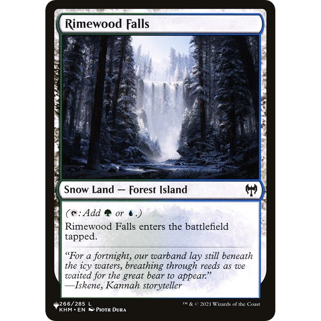 Image for Rimewood Falls (266) (LIST) - Magic: The Gathering