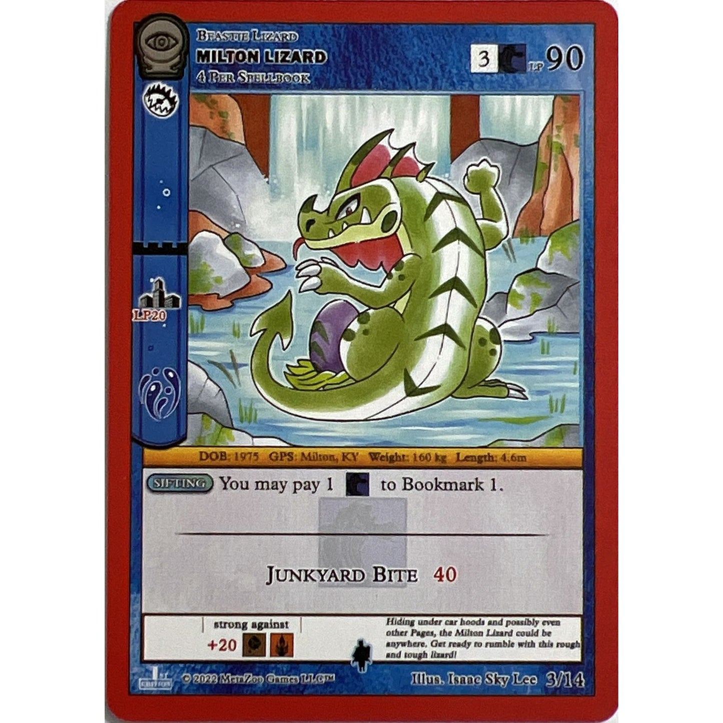 Image for Milton Lizard (3/14) (SCE1E-RE) - MetaZoo