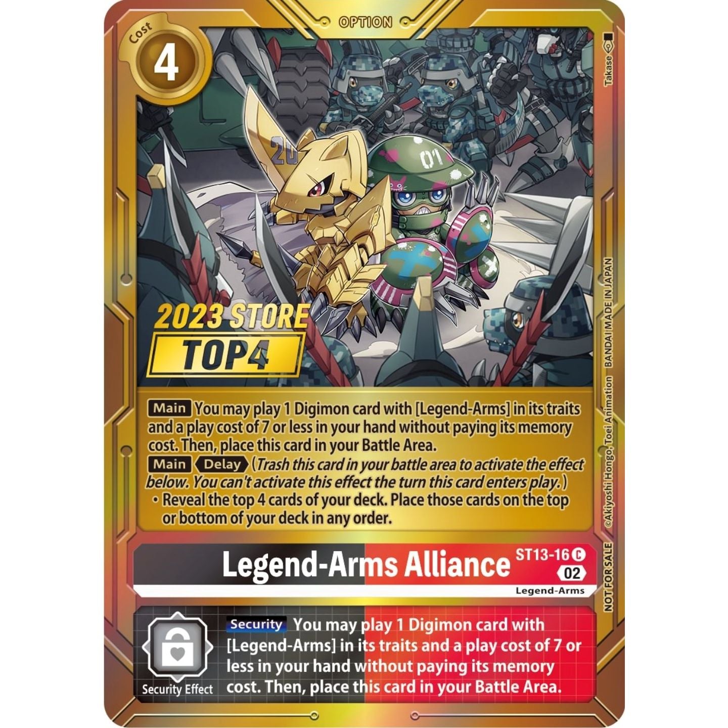 Image for Legend-Arms Alliance (2023 Store Top 4) (ST13-16 C) (ST-13) - Digimon Card Game
