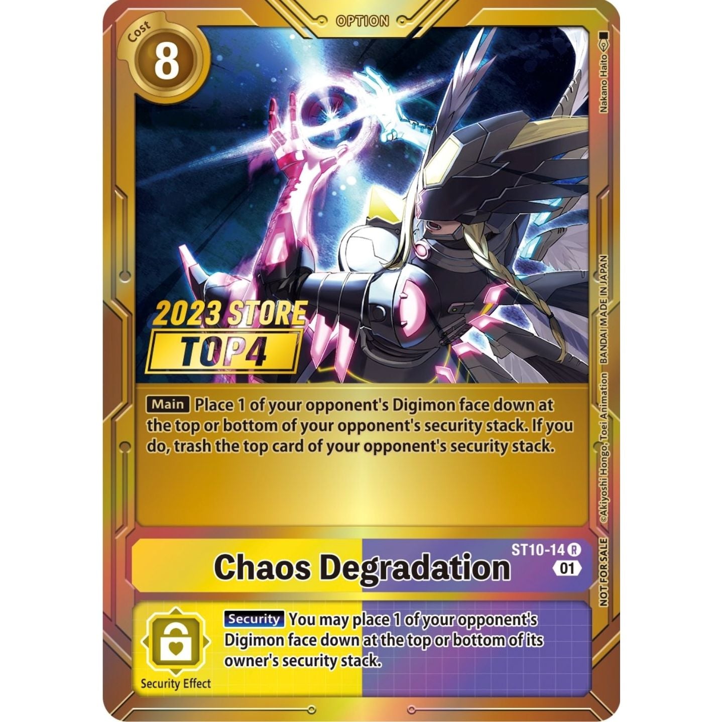 Image for Chaos Degradation (2023 Store Top 4) (ST10-14 R) (ST-10) - Digimon Card Game