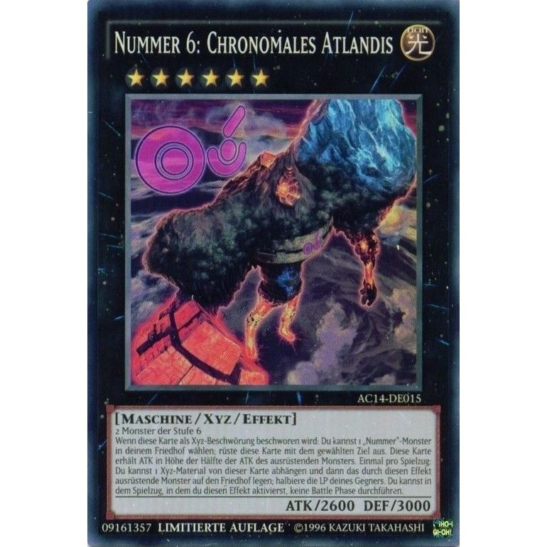 Image for Number 6: Chronomaly Atlandis (German) - "Nummer 6: Chronomales Atlandis" (AC14-DE015) (AC14) - YuGiOh