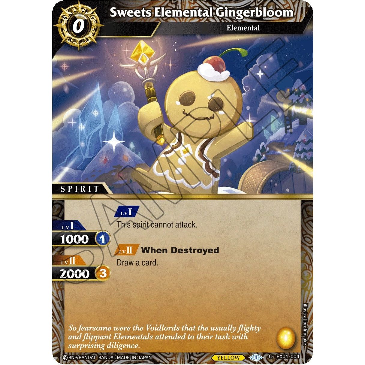 Image for Sweets Elemental Gingerbloom (EX01-004) (EX01) - Battle Spirits Saga