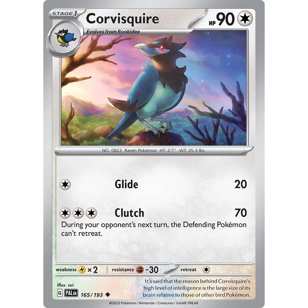 Image for Corvisquire (165/193) (PAL) - Pokemon