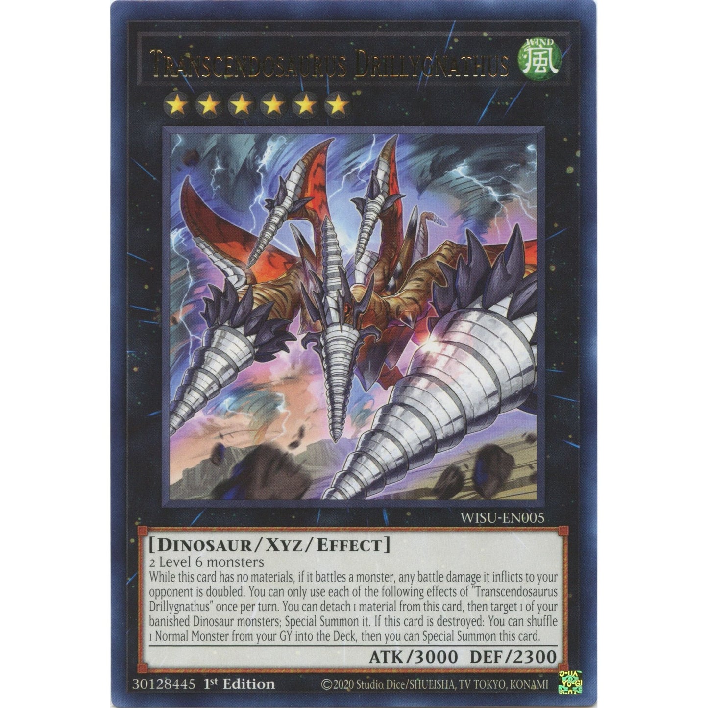 Image for Transcendosaurus Drillygnathus (WISU-EN005) (WISU) - YuGiOh