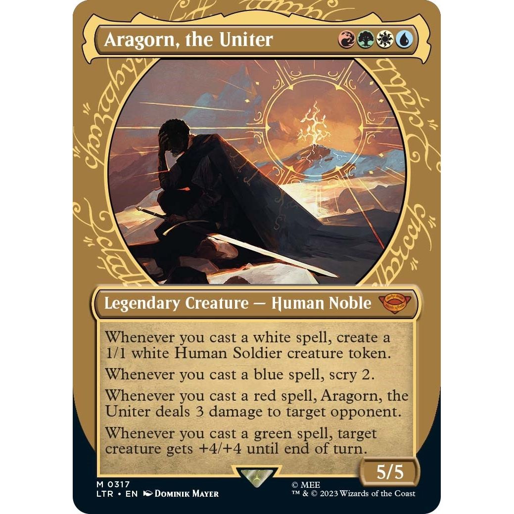 Image for Aragorn, the Uniter (Showcase) (317) (LTR) - Magic: The Gathering