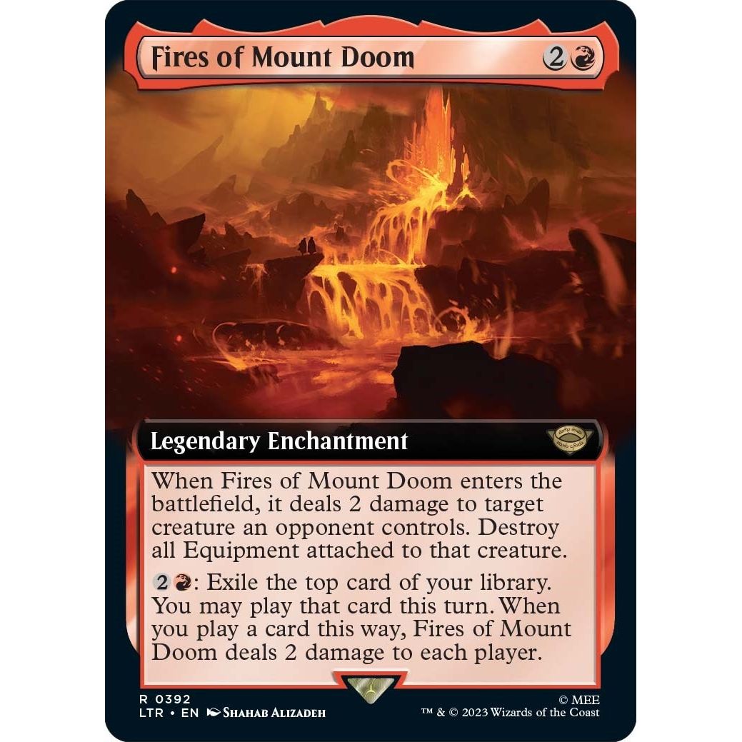 Image for Fires of Mount Doom (Extended Art) (392) (LTR) - Magic: The Gathering
