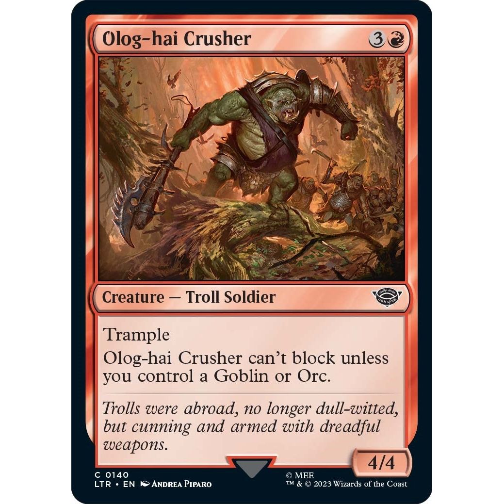 Image for Olog-Hai Crusher (140) (LTR) - Magic: The Gathering