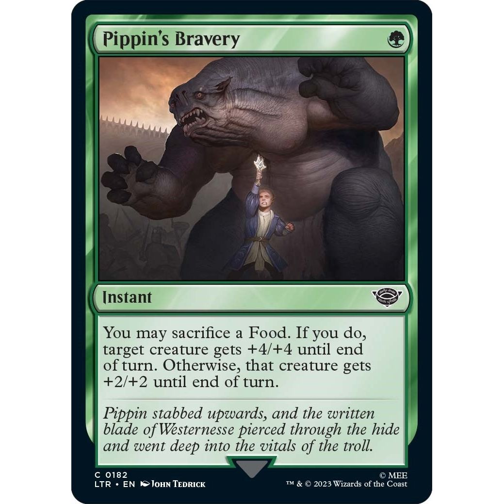 Image for Pippin's Bravery (182) (LTR) - Magic: The Gathering