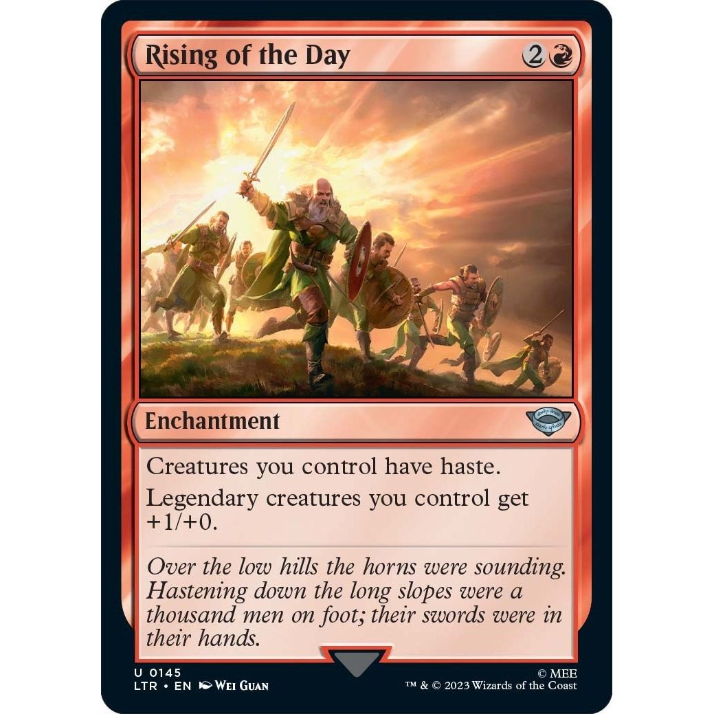 Image for Rising of the Day (145) (LTR) - Magic: The Gathering